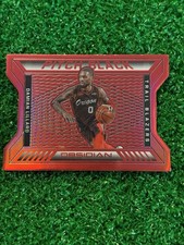 2020-21 Panini Obsidian Pitch Black Electric Etch Red Flood Damian Lillard #13