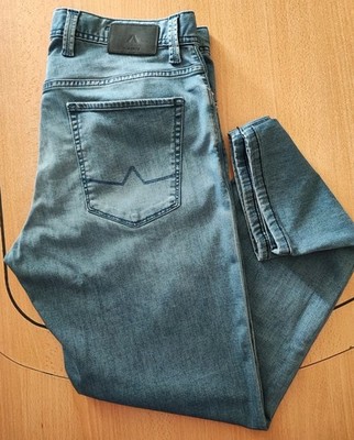 Alberto Pipe Herren Jeans Hose Regular  Fit Gr.W33/L30  Blau Stretch Neuwertig!