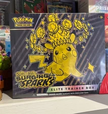 Pokemon TCG Surging Sparks Elite Trainer Box and Booster Bundle SEALED