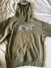Snap On Licensed Adult Green with Camo Pullover Hooded Sweatshirt Hoodie