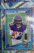 2025 Panini Donruss - Rated Rookie Tai Felton #331 Optic Preview Football Emoji