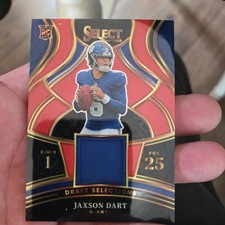 2025 Panini Select - Draft Selections Jaxson Dart #DSM-JDT Black & Red Prizm