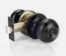 Privacy Door Knobs Interior Passage Matte Black Keyless DL609BKBK (Lot of 3)