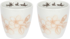 - Set 2 Caffeini - Porcellana - Collezione Bomboniera - 50 Ml - Ø 6 Cm, 6.1 Cm H