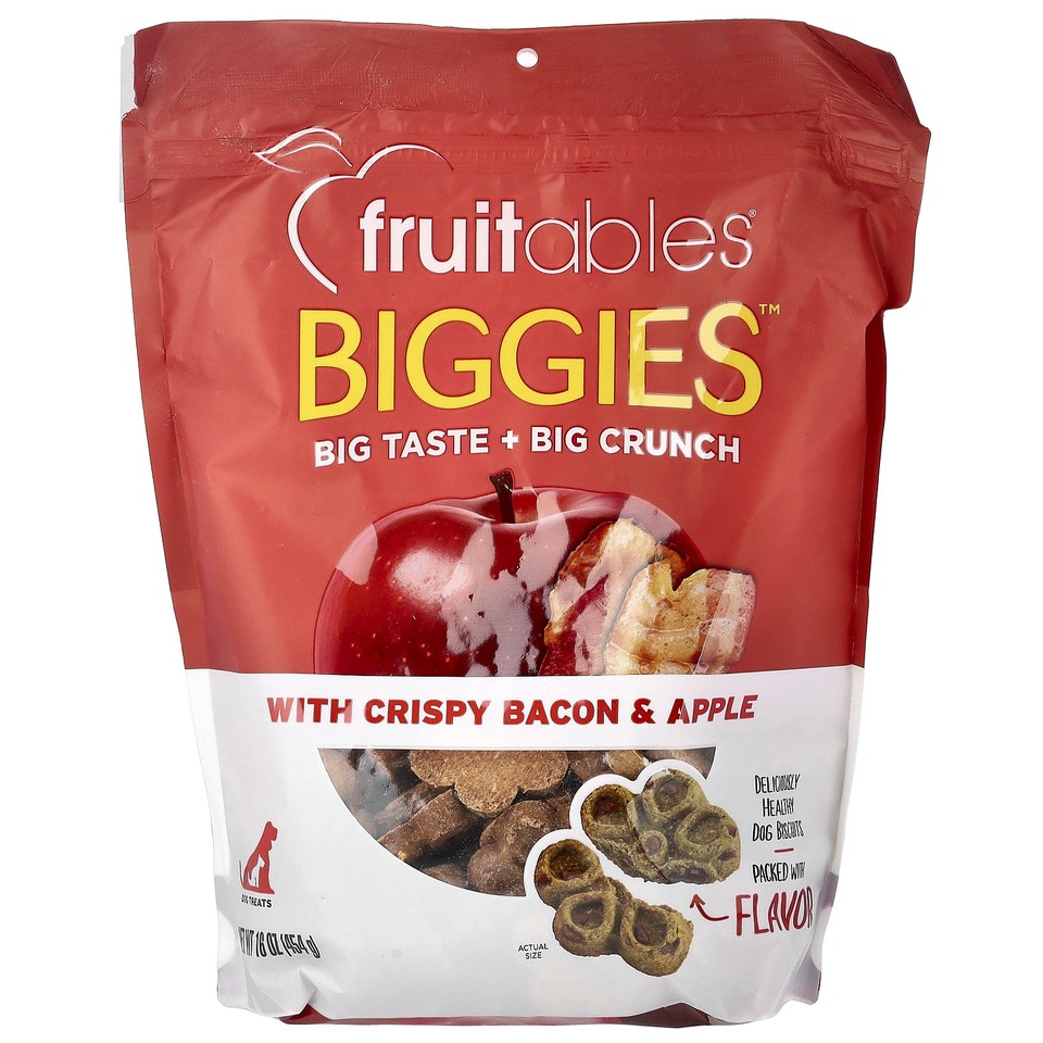 Biggies™, Dog Treats, Crispy Bacon & Apple, 16 oz (454 g)
