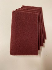 Maroon All Purpose 5" x 8" Scouring Pads, Medium Grit;  new open box