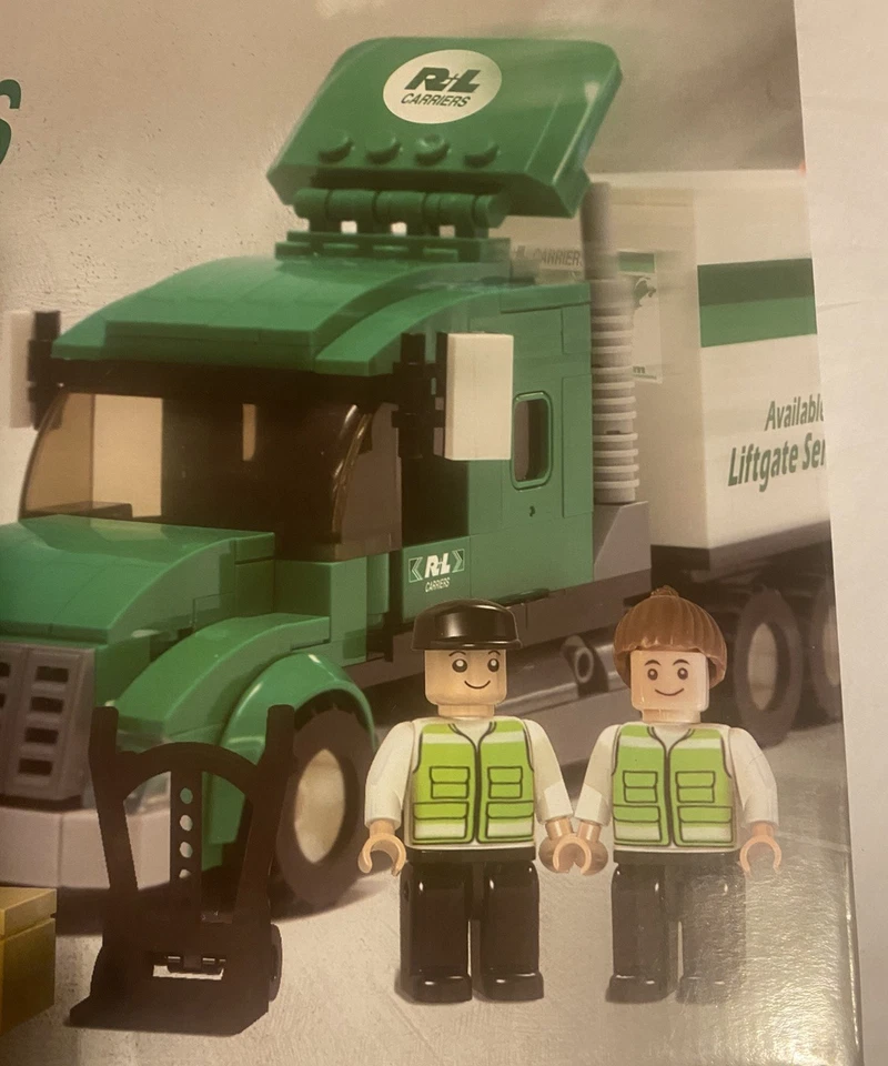 R+L Carriers Sleeper Cab & Pup Trailers Building Block Set Brand New 417 Pieces - Image 3 of 4