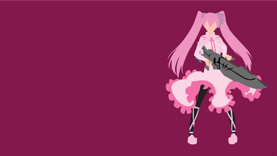 Anime akame ga kill mine girls pink hair dress long Custom Gaming Mat Desk