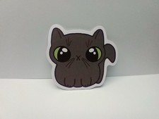 Black kitty cat sticker