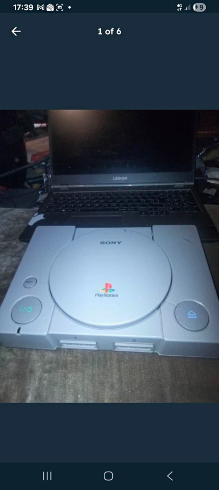 Sony PlayStation 1 PS1 SCPH-5502 Console Set Up 1 Controller + 4 Games Working, photo 1 of 5