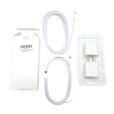 2PK XHD-PD30W 30W PD Fast Chargers and 2PK USB-C to USB-C Cables White