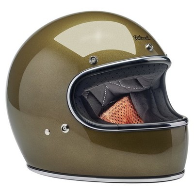Biltwell Gringo Helm Mattes Metallisches Gold Größe XS