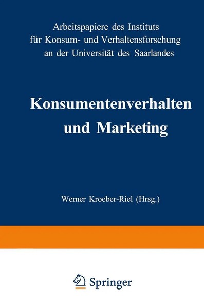 Werner Kroeber-Riel | Konsumentenverhalten Und Marketing | Taschenbuch | Deutsch-image