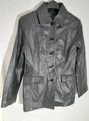 Original Verra Pelle Women s Black Leather Jacket Size M
