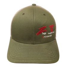 Z Tags Temple Tag Datamars Snapback Trucker Hat Green One Size Mesh Back