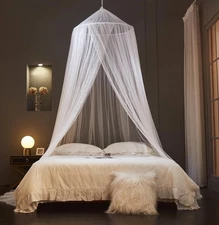 Mengersi Bed Canopy Mosquito Net, Curtains for Twin Full Queen King Size ,Dome