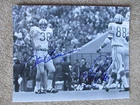 CHARLIE SANDERS & STEVE OWENS DETROIT LIONS AUTOGRAPHED 8x10 PHOTO