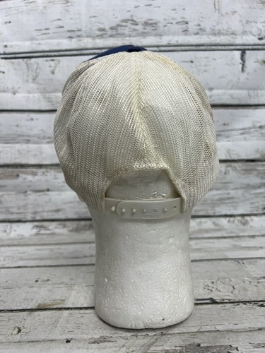 VTG Exide Emergency Lighting Spell Out Adjustable Mesh Snapback Trucker Hat Cap - Picture 4 of 8