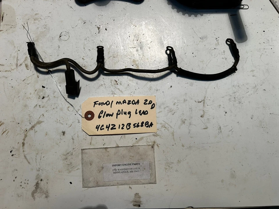 PLOMO BUJÍA USADO PARA FORD ESCORT DIÉSEL 1998c "RF" OHC 1984-87 4C4Z12B568BA Foto 2 de 2