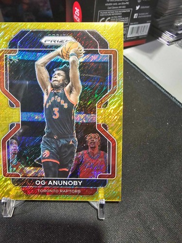 2021-22 Panini Prizm OG Anunoby #206 FOTL Gold Shimmer! - Picture 3 of 4