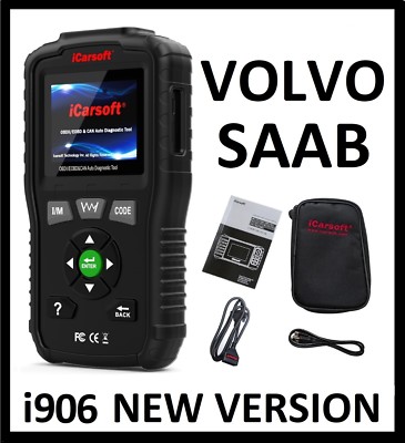 VOLVO SAAB Diagnostic Scanner Tool OIL ABS SRS RESET iCarsoft VOL V1.0 i906