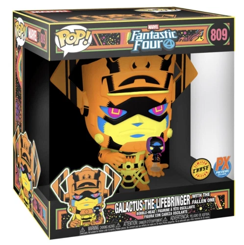 Marvel Funko Pop! Galactus Lifecbringer con The Fallen One #809 Chase Black Light