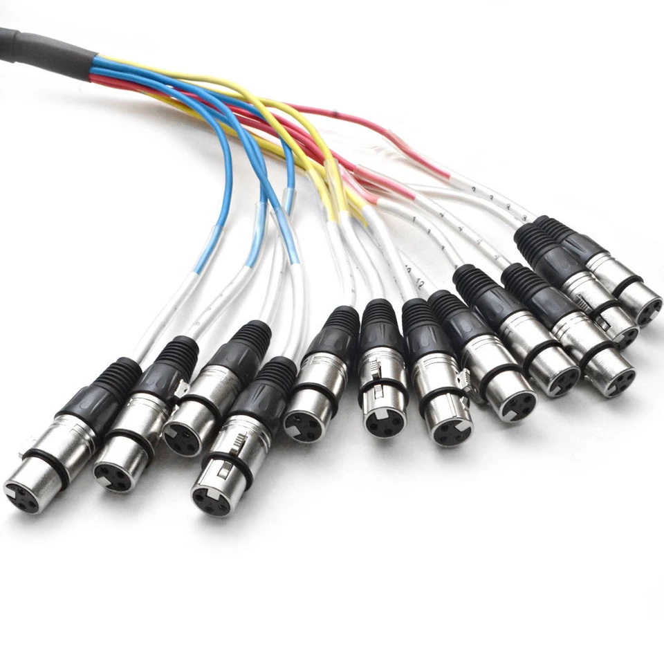 Audio XLR Pro Fantail Snake Cable - 2, 4, 8, 12, 16, 24 Channel - 5' to 100' - Image 2 of 2