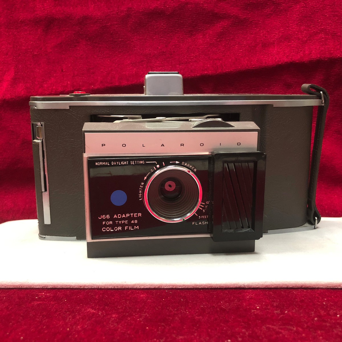Polaroid Land Camera Model J66 with type 48 film adapter