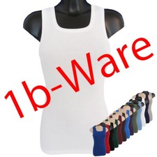 HERMKO 441325 5er Pack Damen Longshirt Unterhemd Bio-Baumwolle 1b-Ware Tank Top