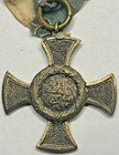 1866 Saxe-Ernestine Ducal War Cross Combatant Bronze G.H. Osang Dresden Original — photo 2