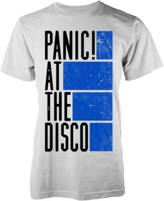Offiziell lizenziertes Panic At The Disco Bars Herren weißes T-Shirt klassisches T-Shirt