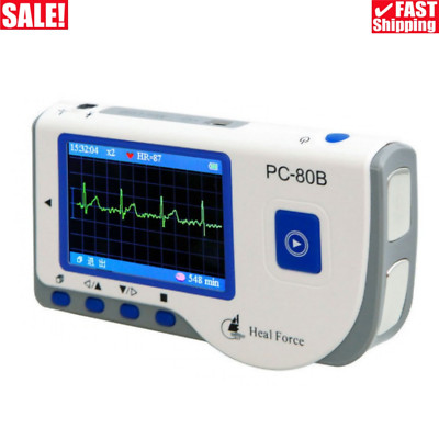 PC-80B Single Channel ECG Monitor Wireless Cardiograph Dual Mode Measurement