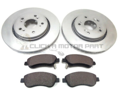 Front 2 Brake Discs & Mintex Pads For Honda CR-V 2.0 2.2 CDTi 07-17 (Check Size)