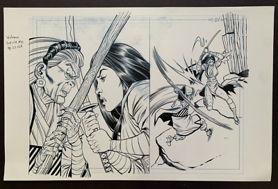 Original Art WOLVERINE JAPAN'S MOST WANTED Infinite #10, pgs 23-24, Paco Diaz