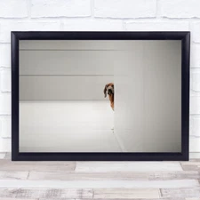 Minimalisms Urban Animals Dogs Minimalism Graphics Hamburg Wall Art Print