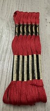Ruby 22 DMC Mouline Special 25 Embroidery Floss 8M Lot of 6