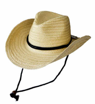 Western Strohhut Damen & Herren - Formbarer Cowboyhut Mit Hutband & Sonnenschutz