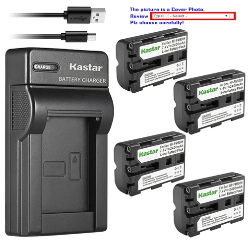 Kastar Battery Slim USB Charger for Sony NP-FM500H & Alpha a99 II SLT-A99 II
