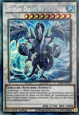 Yu Gi Oh! Trishula, Dragon of the Ice Barrier RA02-EN026 Collectors Rare