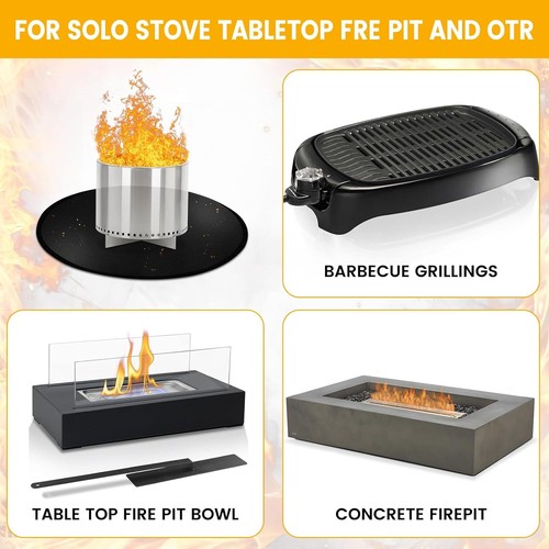Fireproof Heat Resistant Mat for Fire Pit, Indoor/Outdoor Use - Picture 3 of 8