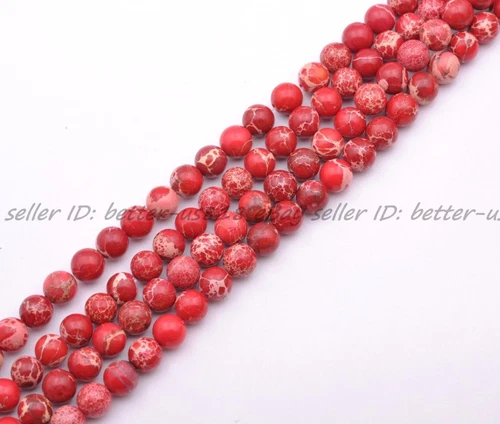 Wholesale Lot Natural Gemstone Round Spacer Loose Beads 4MM 6MM 8MM 10MM 12MM - Picture 68 of 104