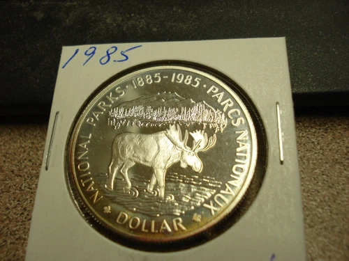 1985 - Silver - Canadian Brilliant Uncirculated dollar - Canada $1