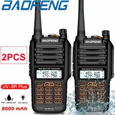 Baofeng UV-9R Plus IP67 Waterproof VHF/UHF Walkie Talkie Two Way Radio Batch 
