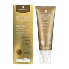 NEW~Heliocare 360 Body Glow Golden Touch SPF 50+ Broad Spec UVB UVA Blue Light