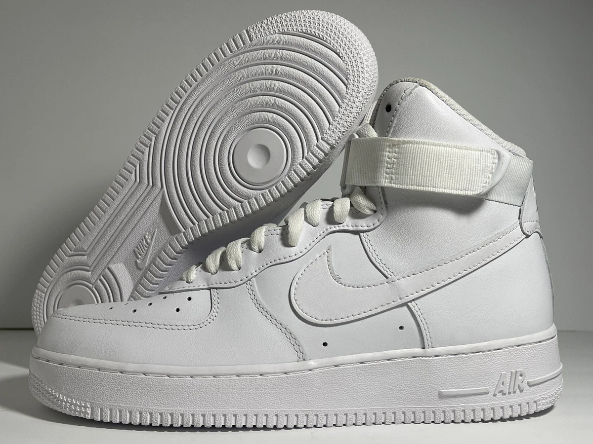  Nike Mens Air Force 1 High '07 CW2290 111 Triple White - Size  8