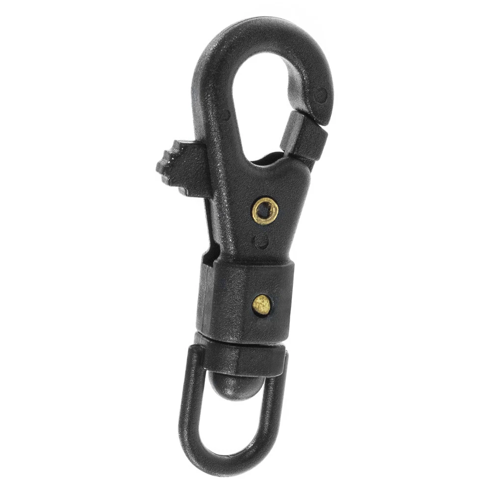 Wuuycoky Zwart Kunststof Swivel Ovale Ring Lente Snap