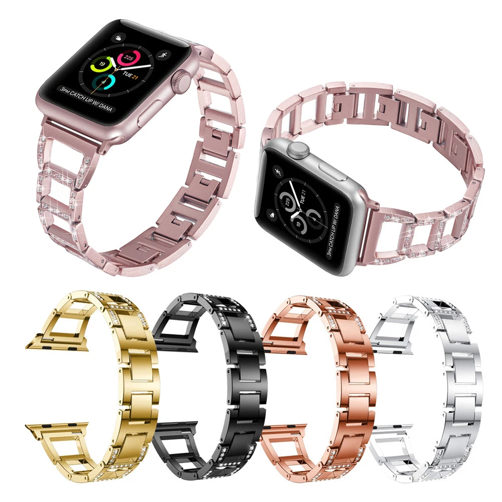 For Apple Watch Series 9 8 7 6 5 SE Women Bracelet Link Band Strap  40/44/41/45mm