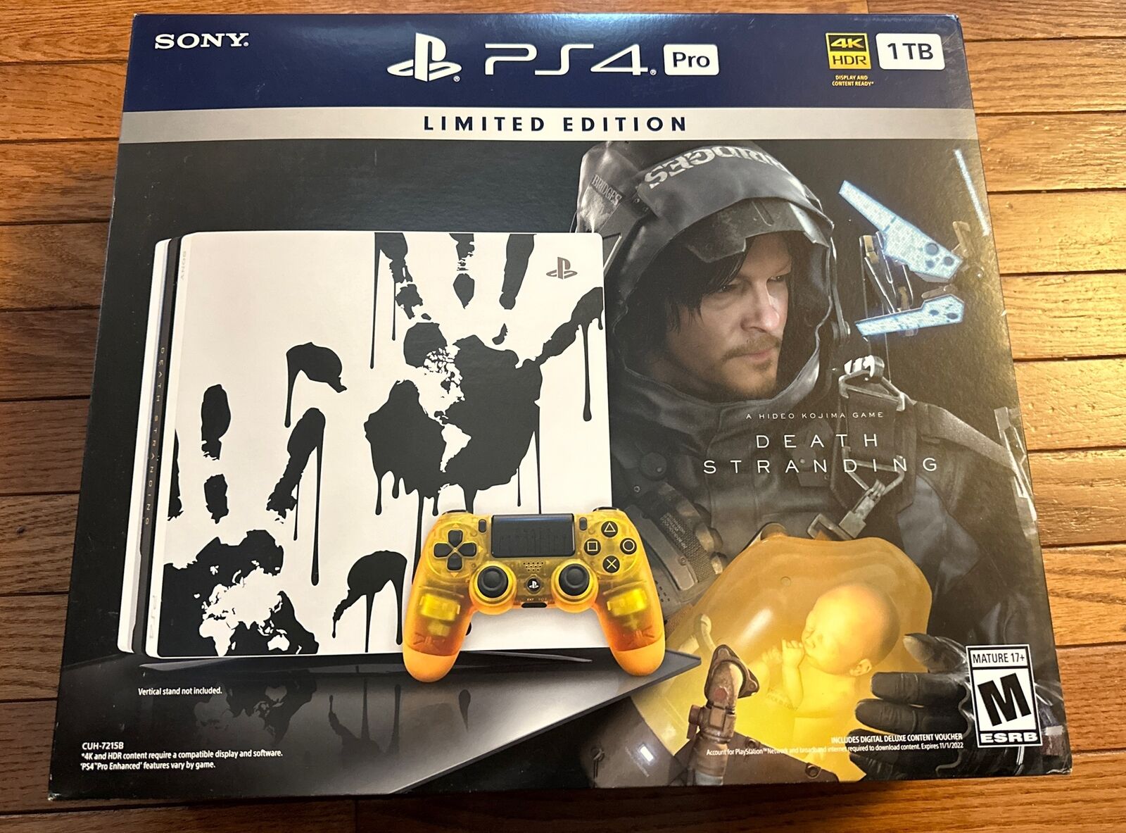 Sony PlayStation 4 PS4 PRO 1TB SSD DEATH STRANDING LIMITED EDITION CIB  Excellent