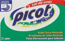 Sal de Uvas Picot, Effervescent Powder Solution, Antacid, 0.17 Oz, 1 Box of 12 A