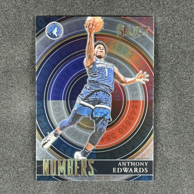 2020-21 Anthony Edwards Panini Select Basketball Numbers Insert #15